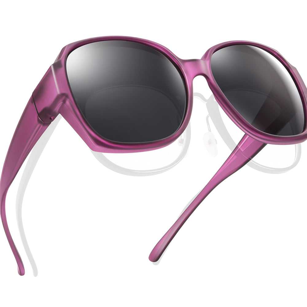 
                      
                        Polarized Sunglasses Fit Over Glasses for Women Oversized Square Ladies Shades with UV400 Protection
                      
                    