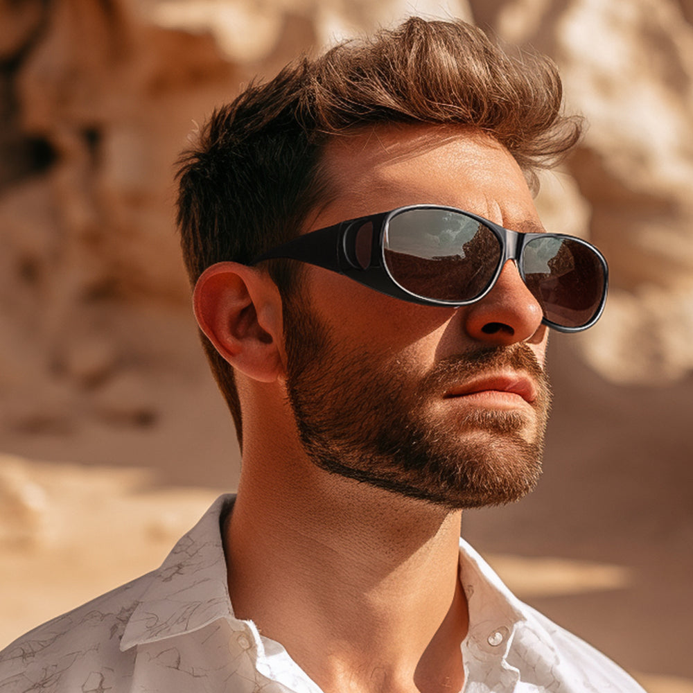 
                      
                        Fit Over Wrap Sunglasses Polarized Wear Over Eyeglasses丨Side Lens 2502
                      
                    