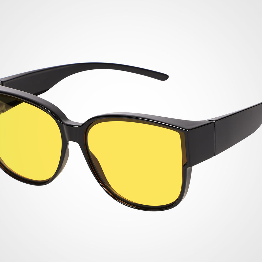 
                      
                        TINHAO Night Vision Driving Glasses Fit Over Eyeglasses for Men Women, Square Polarized Nighttime Glasses Yellow Lens
                      
                    