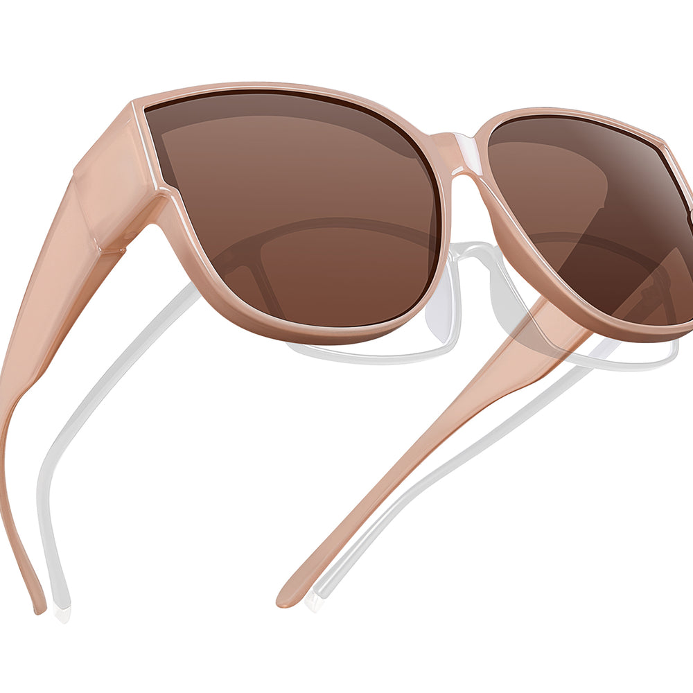 
                      
                        TINHAO Polarized Sunglasses Over Glasses for Women Men, Fit Over Glasses Sunglasses with Square Oversized UV Protection
                      
                    