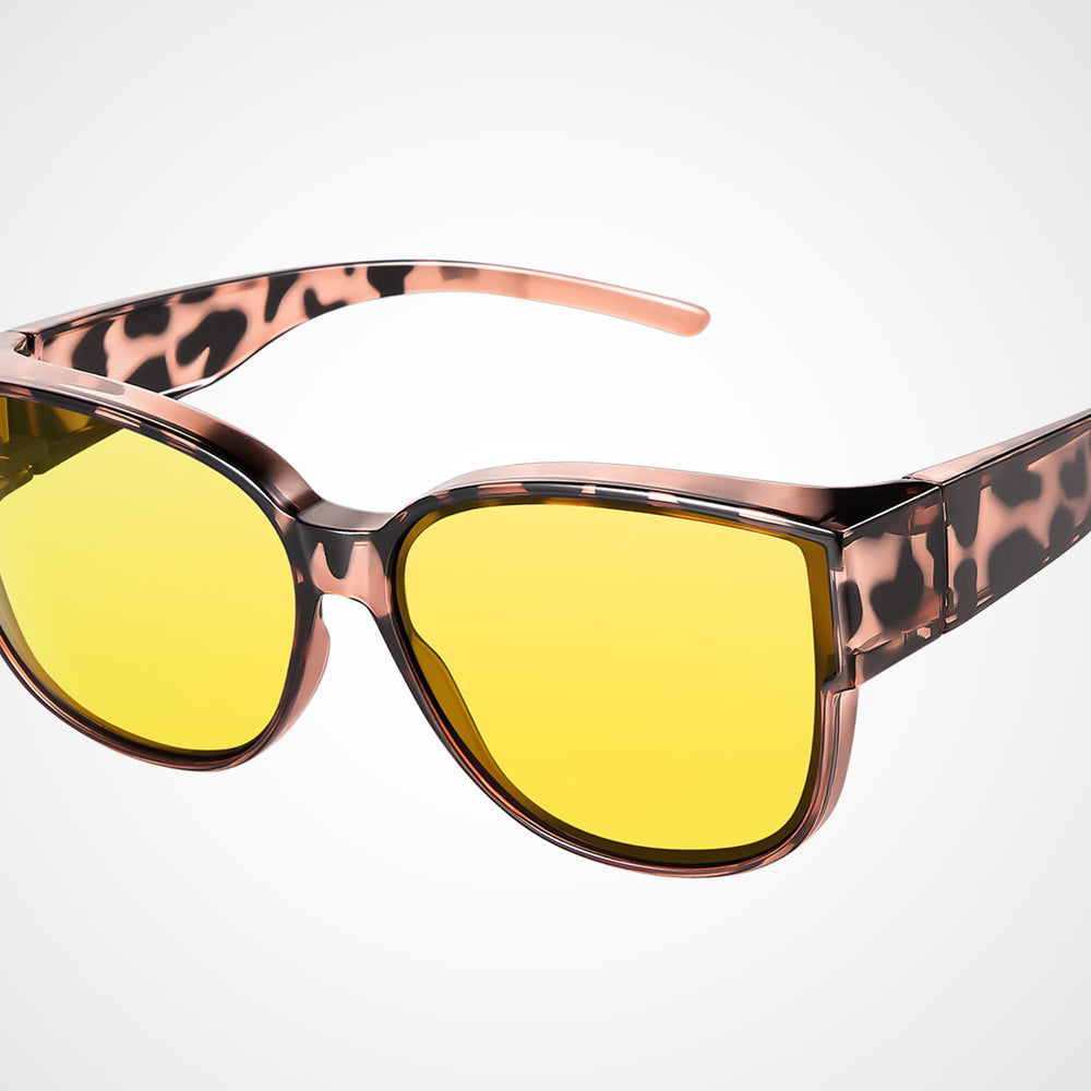 
                      
                        TINHAO Night Vision Driving Glasses Fit Over Eyeglasses for Men Women, Square Polarized Nighttime Glasses Yellow Lens
                      
                    