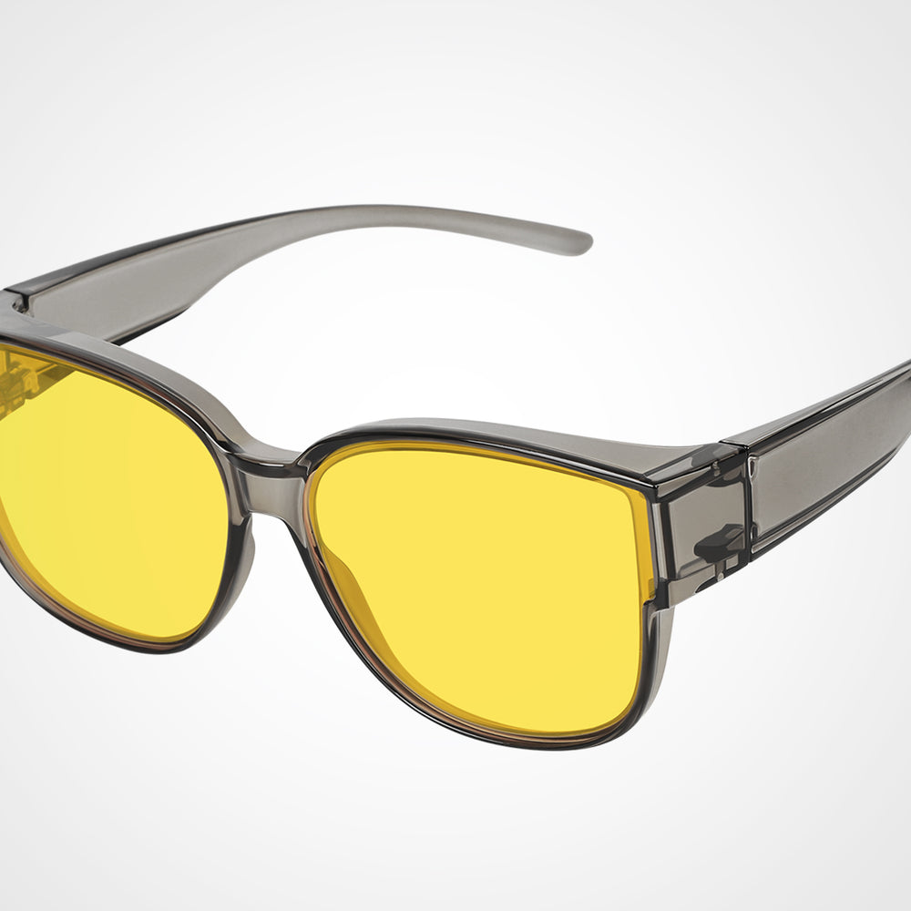 
                      
                        TINHAO Night Vision Driving Glasses Fit Over Eyeglasses for Men Women, Square Polarized Nighttime Glasses Yellow Lens
                      
                    