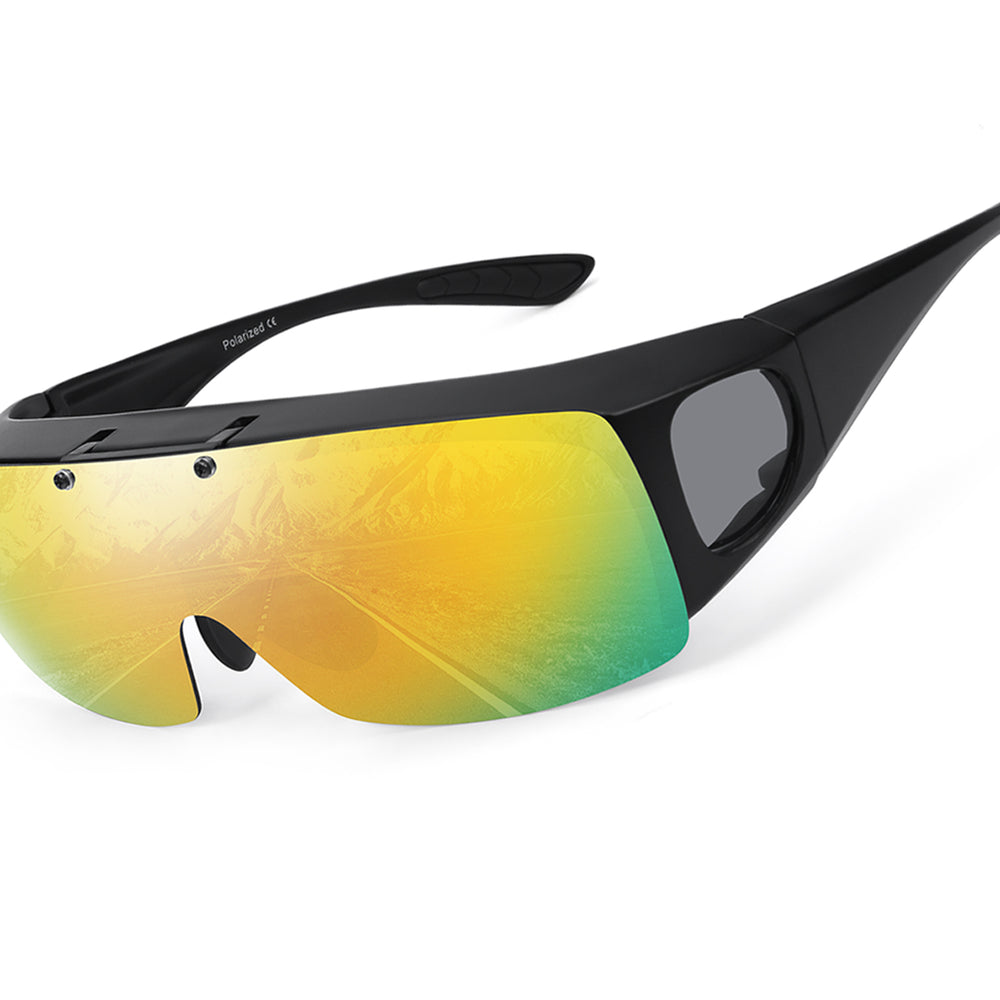 
                      
                        Polarized Sunglasses Fit Over Prescription Glasses for Men Women Flip Up Shield Wrap Around Driving Sunglasses
                      
                    