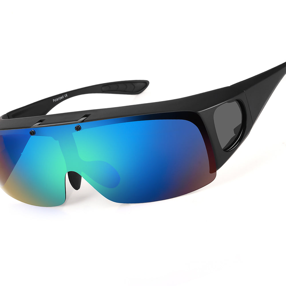 
                      
                        Polarized Sunglasses Fit Over Prescription Glasses for Men Women Flip Up Shield Wrap Around Driving Sunglasses
                      
                    
