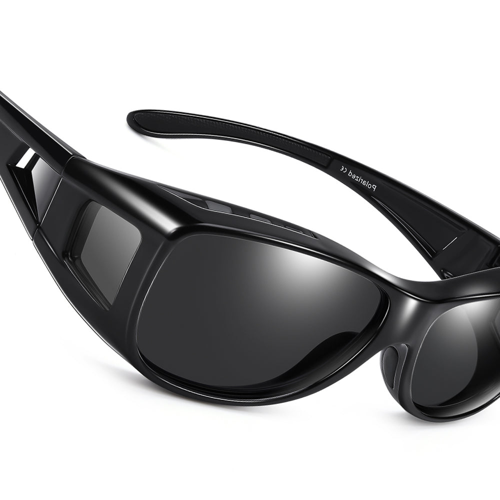 Fit over sunglasses丨polarized-lens丨black lens丨0024丨