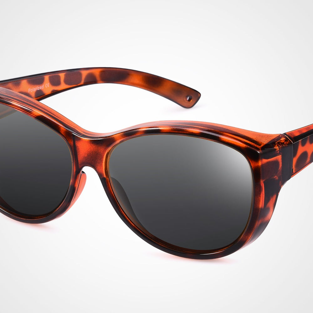 Fit over sunglasses丨Over Sized Leopard 0045