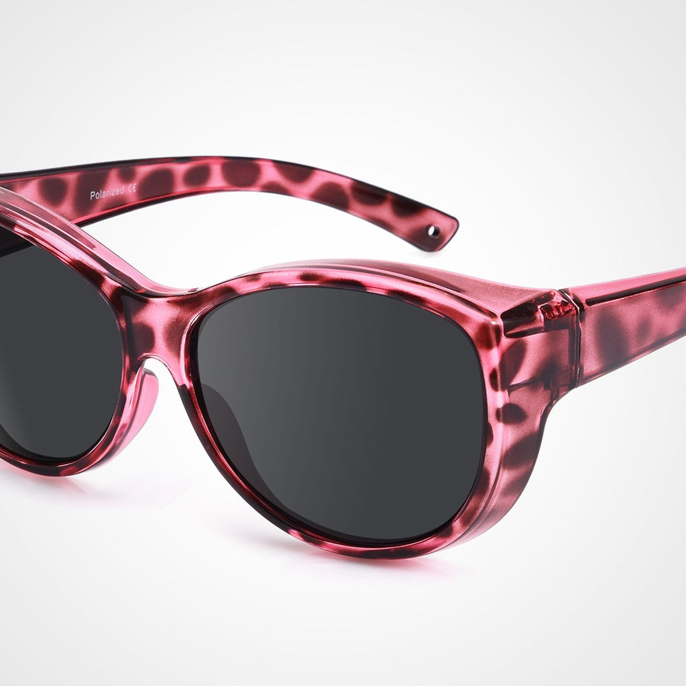 
                      
                        TINHAO Polarized Fit Over Glasses Sunglasses for Women UV Protection, Trendy Oversized Cat Eye Sunglasses for Driving Riding丨 Leopard
                      
                    