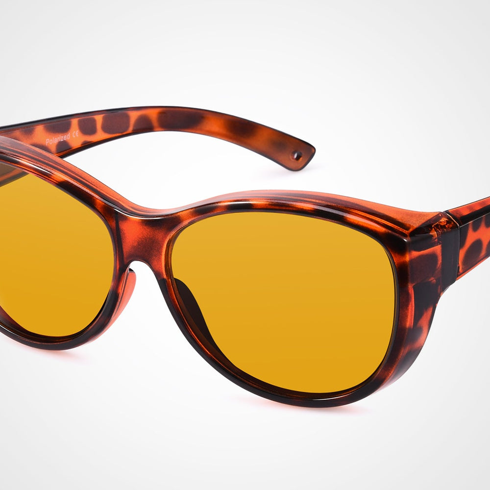 Fit over sunglasses丨Over Sized Leopard Brown Lens 0045